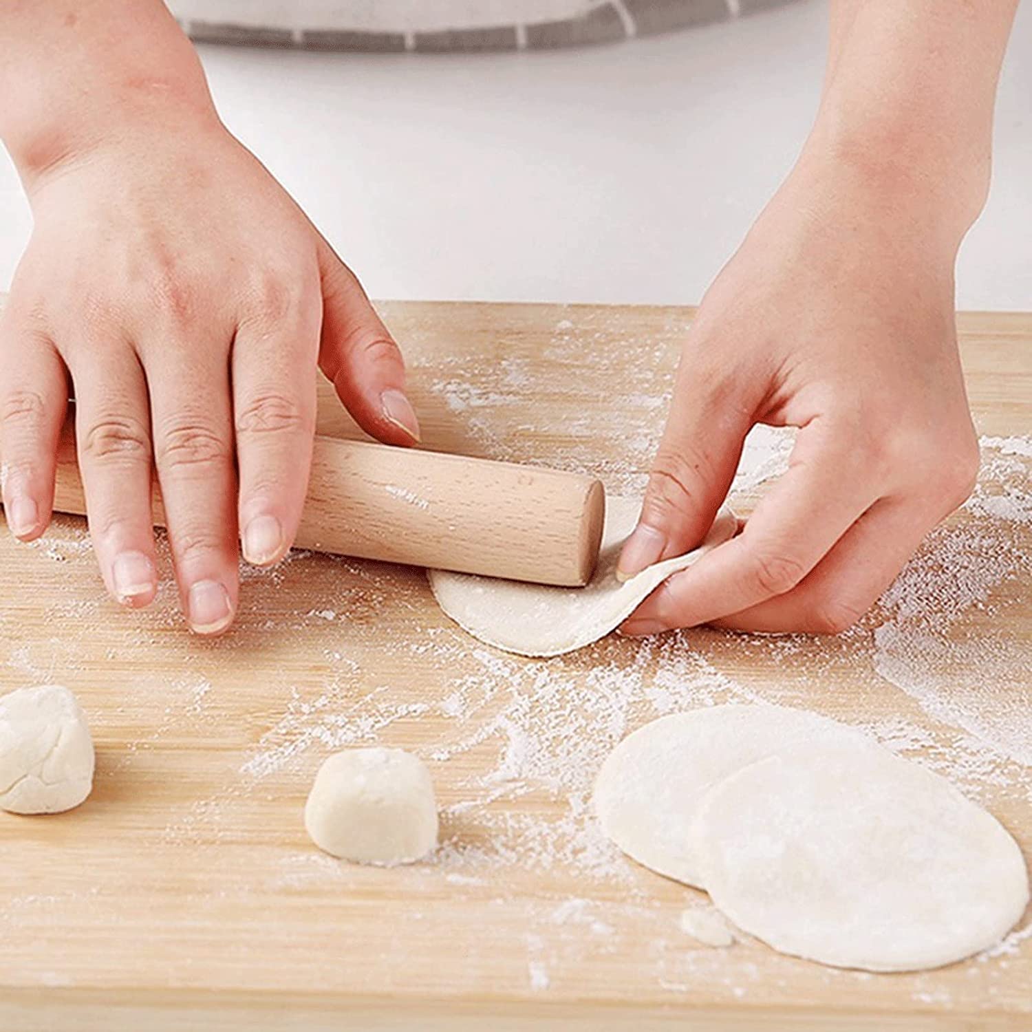 ACiyD Rodillo para Hornear Cocina Rodillo de Madera Rodillo de Masa de Cocina Herramientas para Hornear Accesorios Manualidades Hornear Fondant Herramienta de decoración de Pasteles Rolling