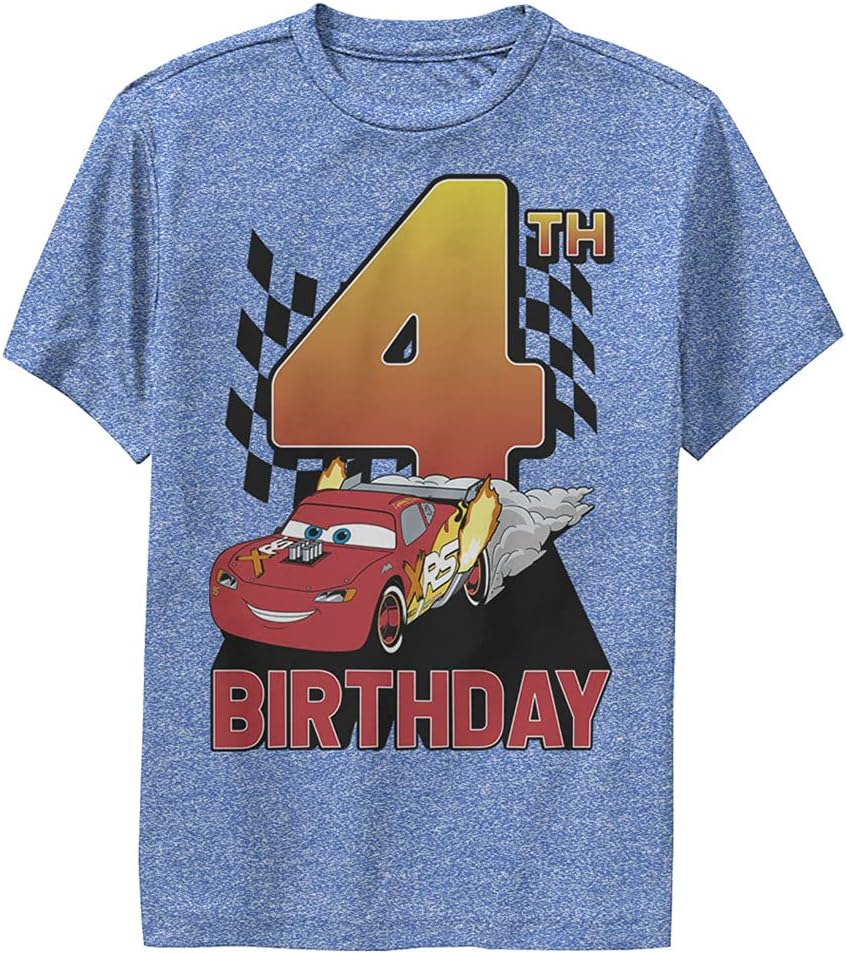 Lightning McQueen Birthday Tee for Boys – Pixar Cars 1 & 2