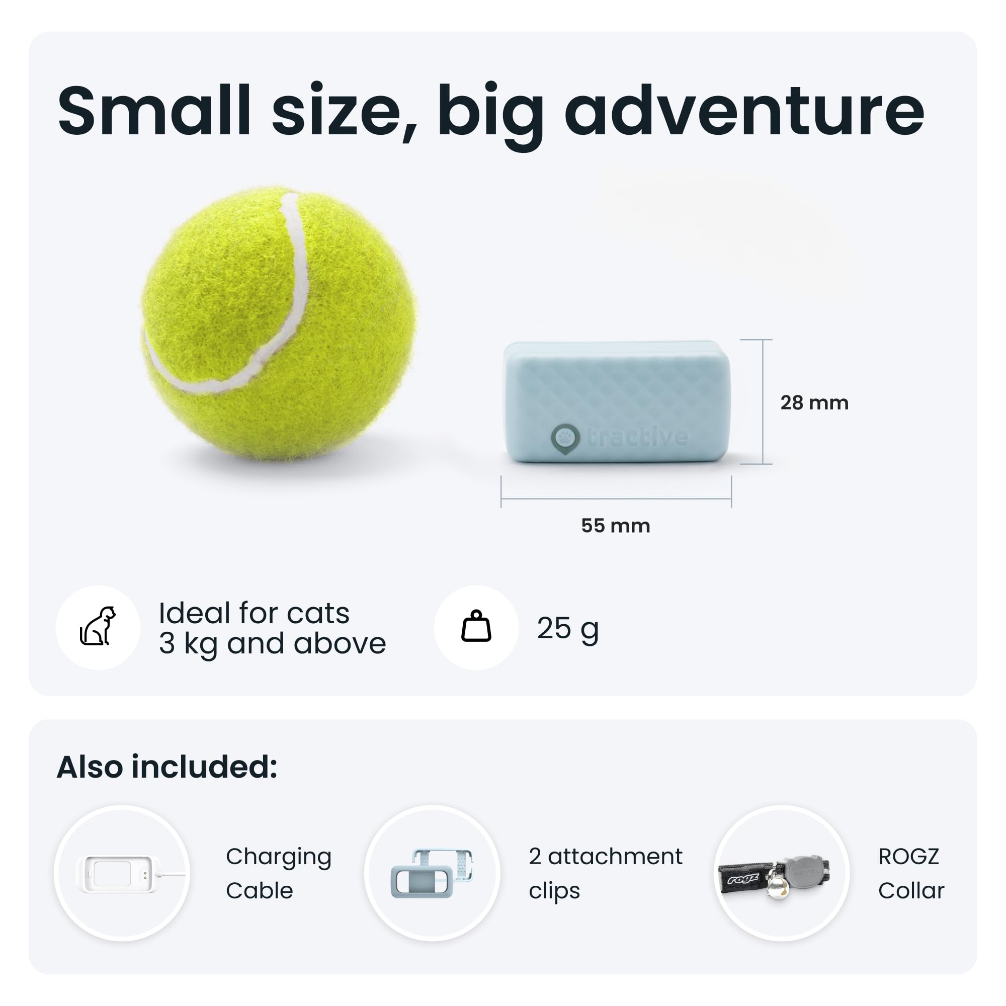 Tractive Smart Cat Tracker Mini, Cat tracker (Mint) - Image 4