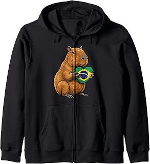 Brasil Flag Brazilian Pride Brasilian Roots Brazil Zip Hoodie