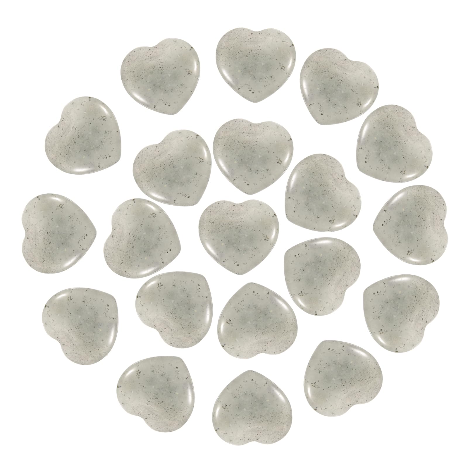 Cristal natural en forma de corazón para meditación y relajación en la oficina