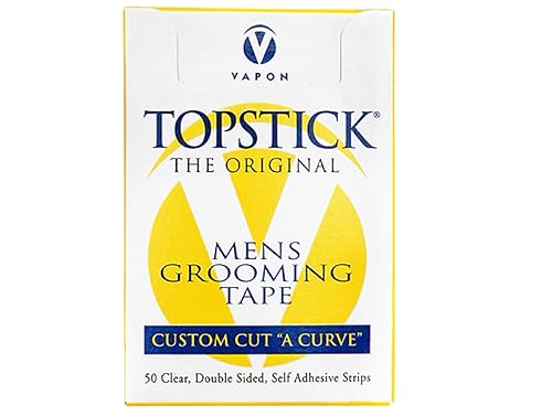 Miniatura 2 de Topstick The Original Custom Cut "A Curve" Cinta de aseo para hombre - Caja de 50 tiras
