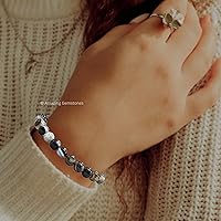 Vista 151 de Amazing Gemstone Crystal Bracelet for Women Men's Gifts - Protection Healing Crystal Bracelet - 8mm Gemstone Beaded Adjustable Bracelet Pulseras