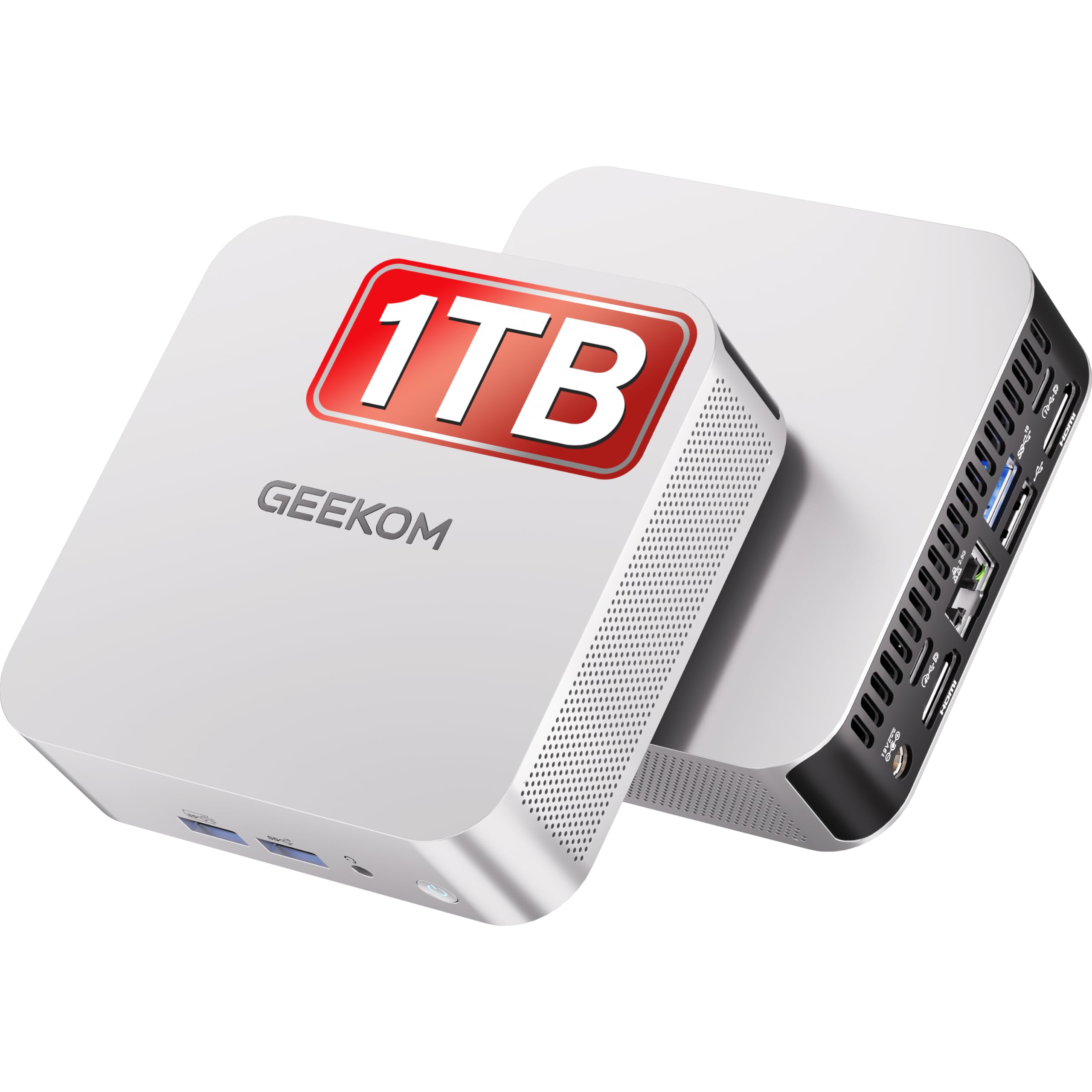 Sponsored Ad – GEEKOM [Smarter Choice A8 Mini PC Windows 11 Pro, with AMD Ryzen 7 8745HS(Up to 5.1GHz), 16GB DDR5 RAM(Expandable, Not LPDDR) & 1TB PCIe 4.0 SSD, USB4(40Gbps), Dual HDMI 4K@120Hz for Office, Home