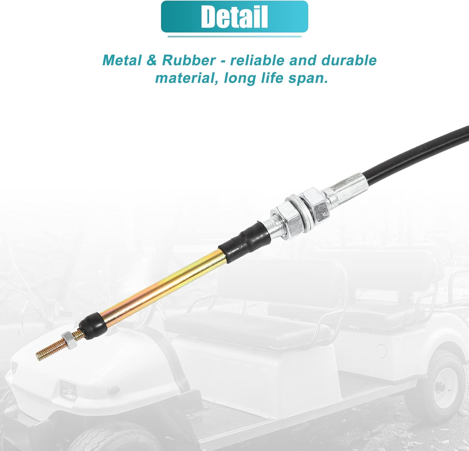 X AUTOHAUX Golf Cart Transmission Shift Cable Replacement for Club Car D-S 1998-up Gas Forward & Reverse Cable Replace 103379501 101951501 101951401