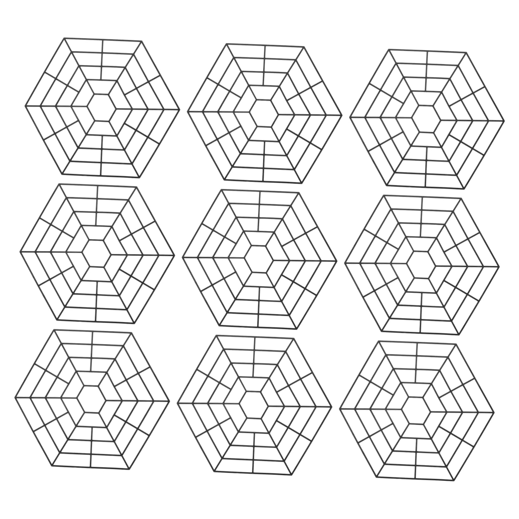 Rete per Pesci da Laghetto Esagonale 15 Pezzi in Plastica Nera | Montaggio Rapido, Design Multifunzione, Accessorio per Vasche e Stagni