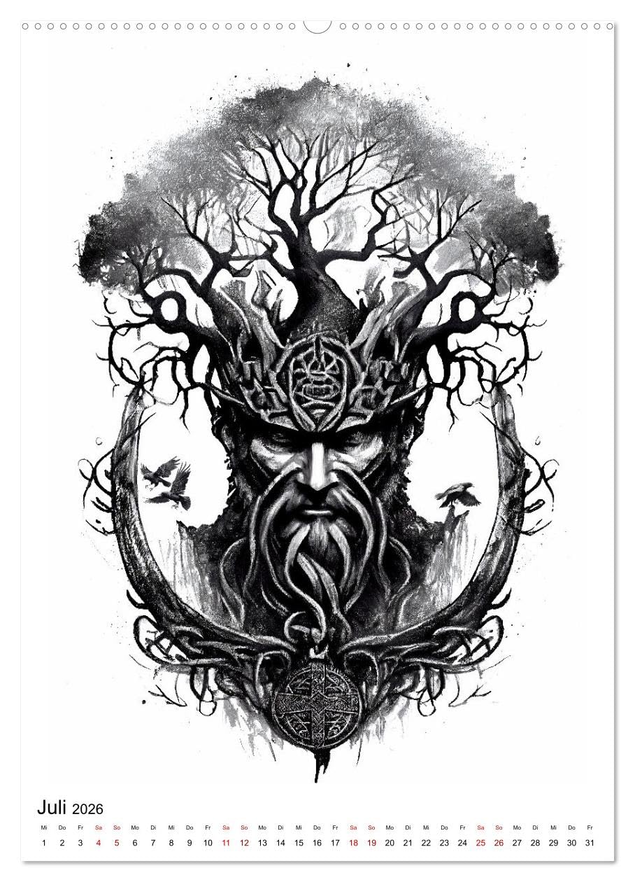 Welt und Mythologie der Wikinger (hochwertiger Premium Wandkalender 2026 DIN A2 hoch), Kunstdruck in Hochglanz: Entdecke die faszinierende Welt und ... Wikinger - Monat für Monat (CALVENDO Kunst)