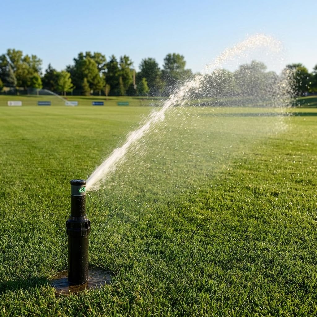 Suinga Confezione da 5 irrigatori K-Rain ProSport da 1" | Portata da 13 a 23 metri | Irrigatore a turbina ad angolo regolabile | Settoriale e circolare | Memoria ad arco | Pressione da 2,8 a 6,2 bar