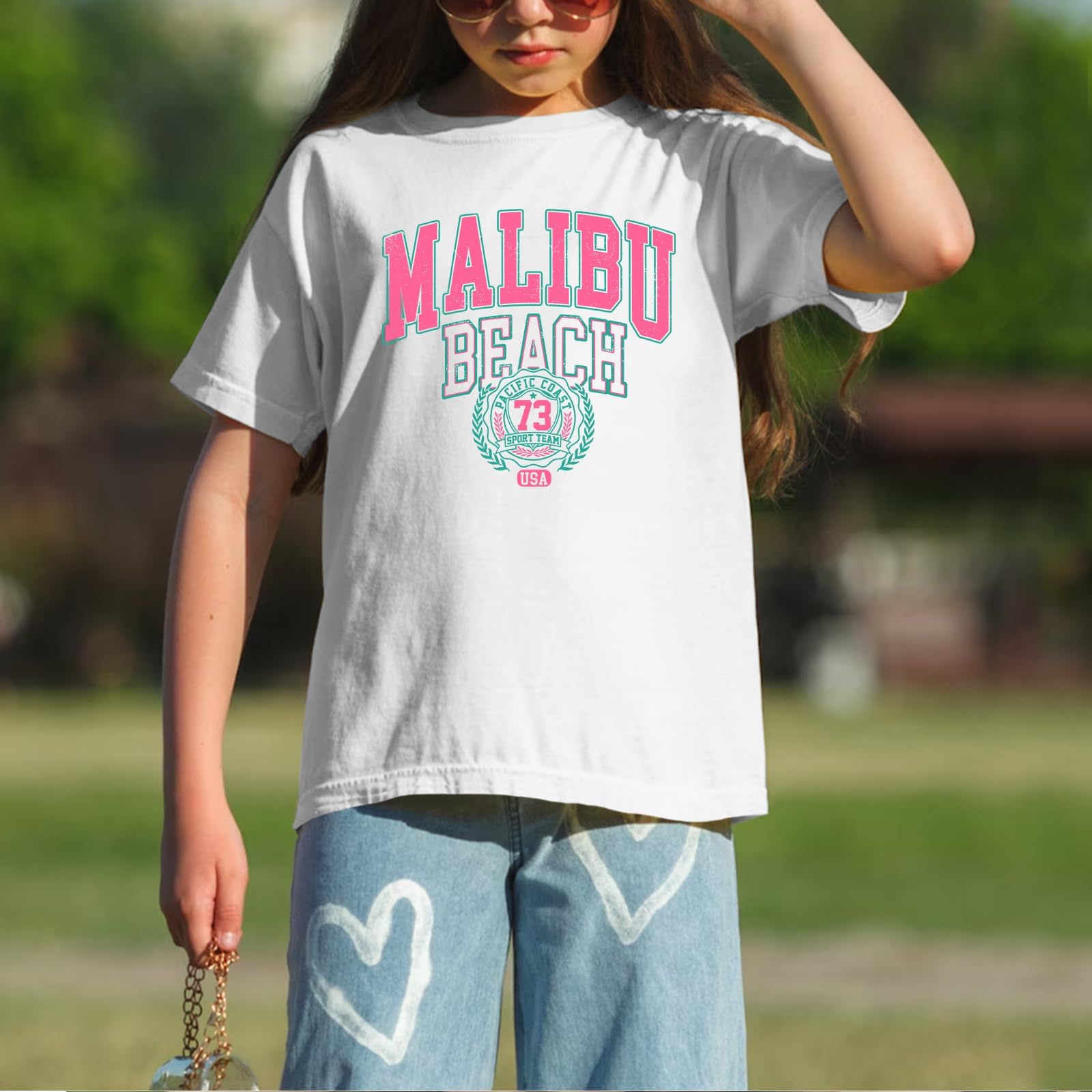 Sulayesh Lindas camisetas con gráficos de letras para niñas, camisetas estéticas de gran tamaño, camisetas de moda holgadas, casuales, camisetas de verano