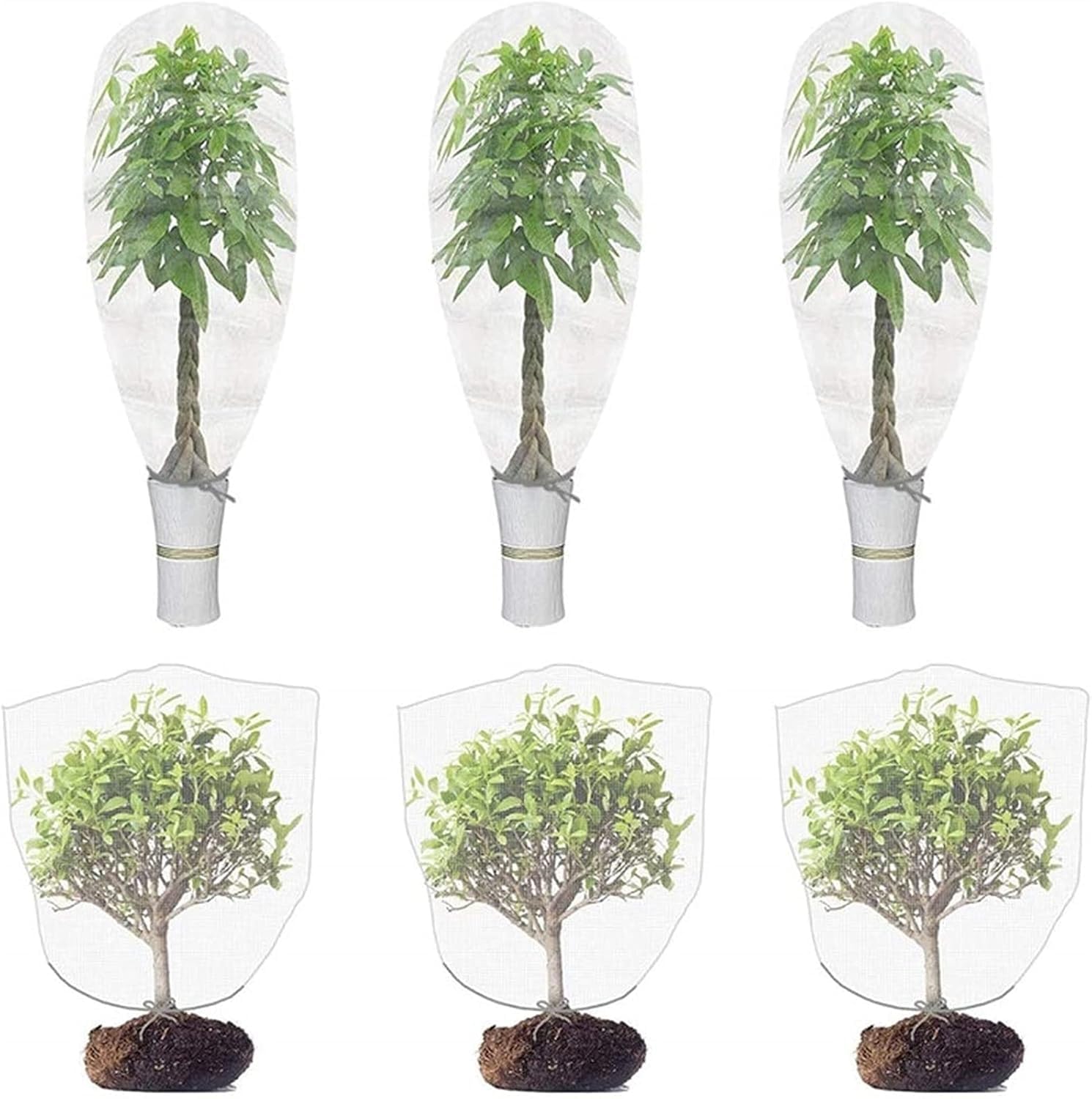 Filet de protection contre les insectes et les oiseaux avec cordon de serrage – Filet anti-insectes pour protéger les fleurs et les légumes contre les insectes et les oiseaux