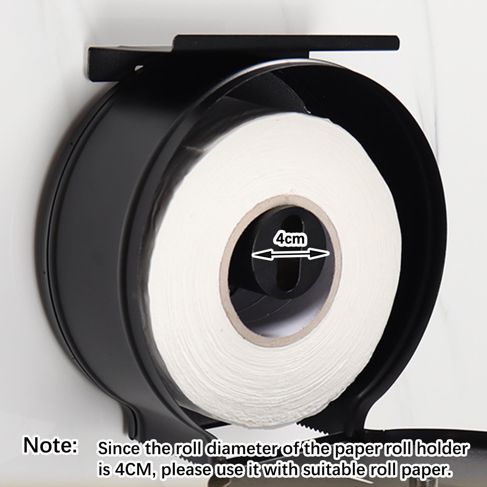 NICEME Toallero Acero Inoxidable Negro 255mm Mandril 40mm