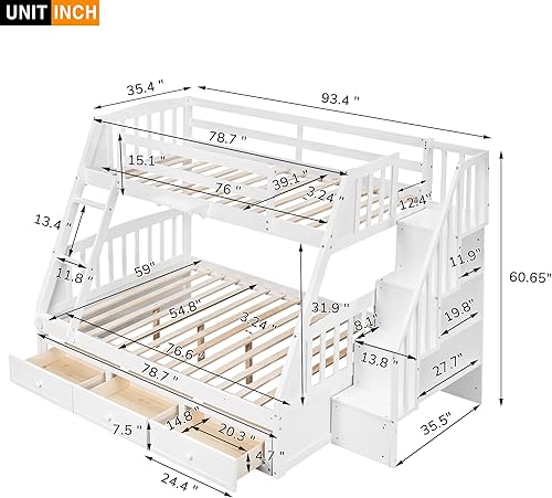 Miniatura 180 de Versatility - Litera individual sobre individual con escritorio y armario integrados, cama alta de madera maciza y plataforma independiente con