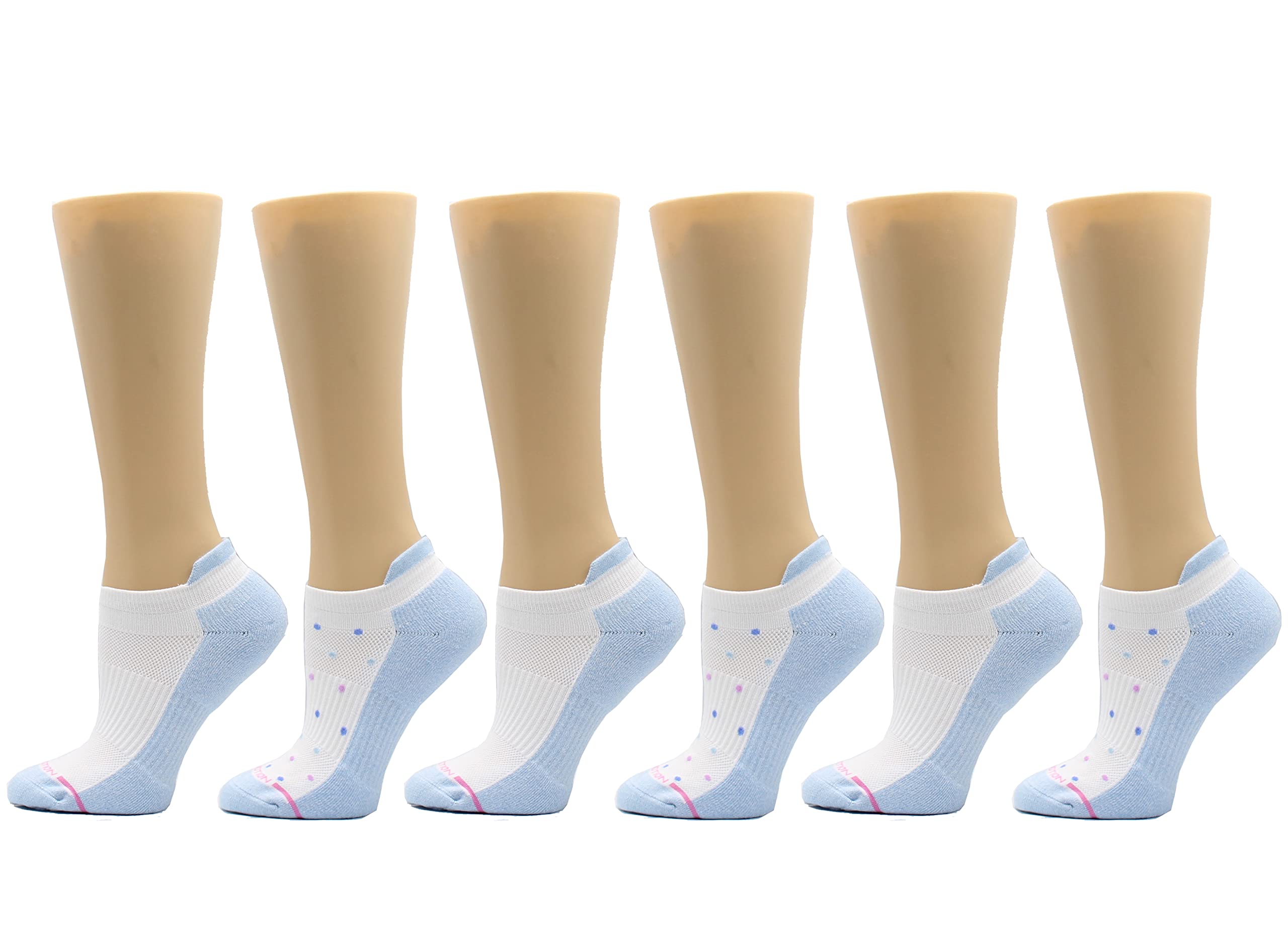Dr. Motion Womens Low Cut Cushioned Breathable Compression Ankle Socks