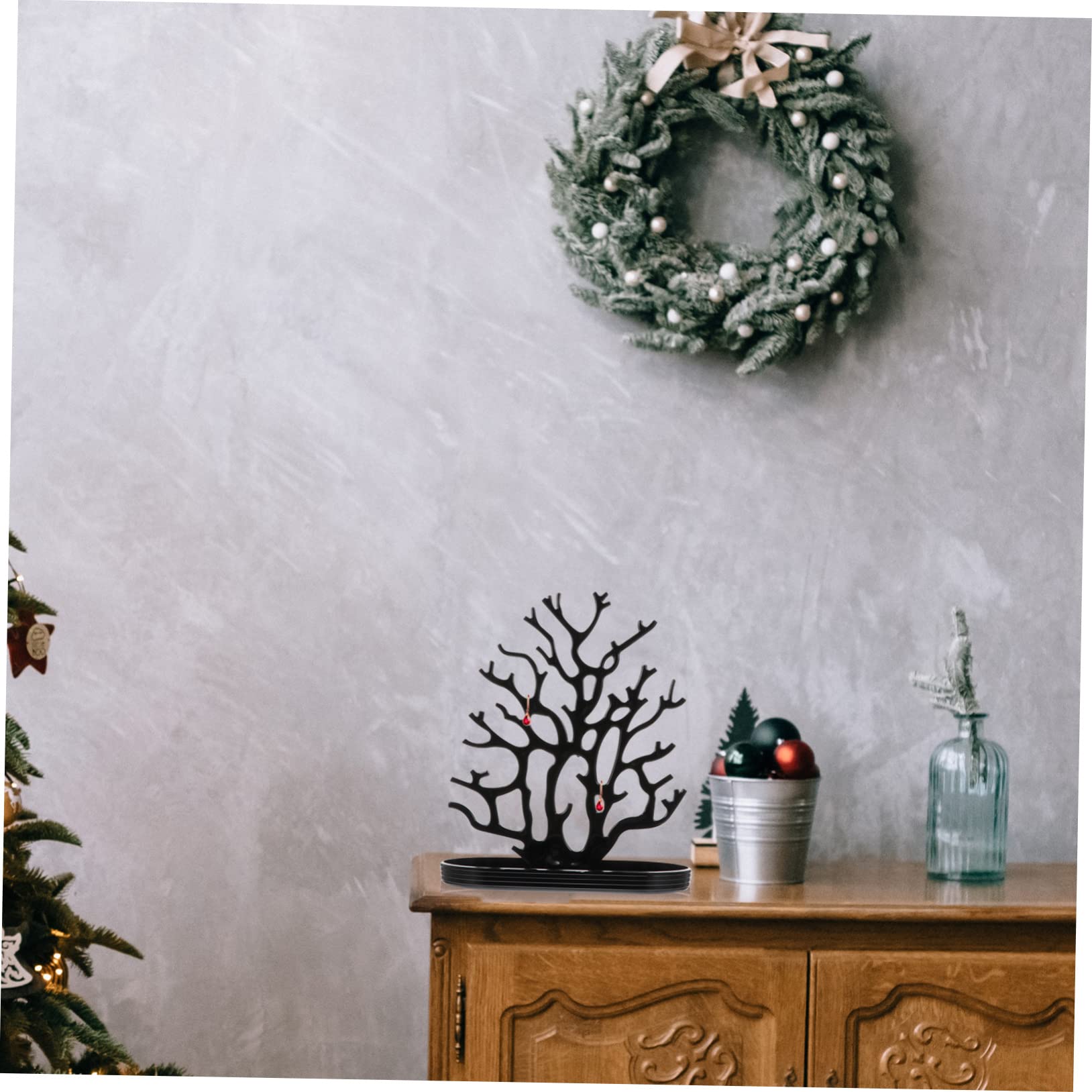 BESPORTBLE 1Pc Creative Coral Jewelry Display Rack Durable Jewelry Storage Holder for Rings Necklaces Earrings Elegant Design for Home Retail Use Material Capacity Display