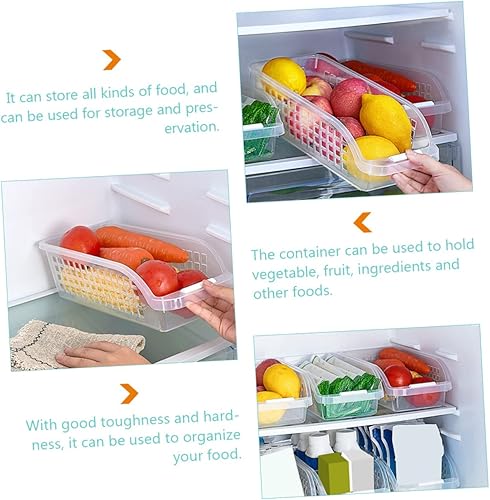 Miniatura 6 de HEMOTON 2 cajas de leche variadas de plástico transparente, cubos organizadores de mesa para basura, contenedor de almacenamiento para refrigerador,