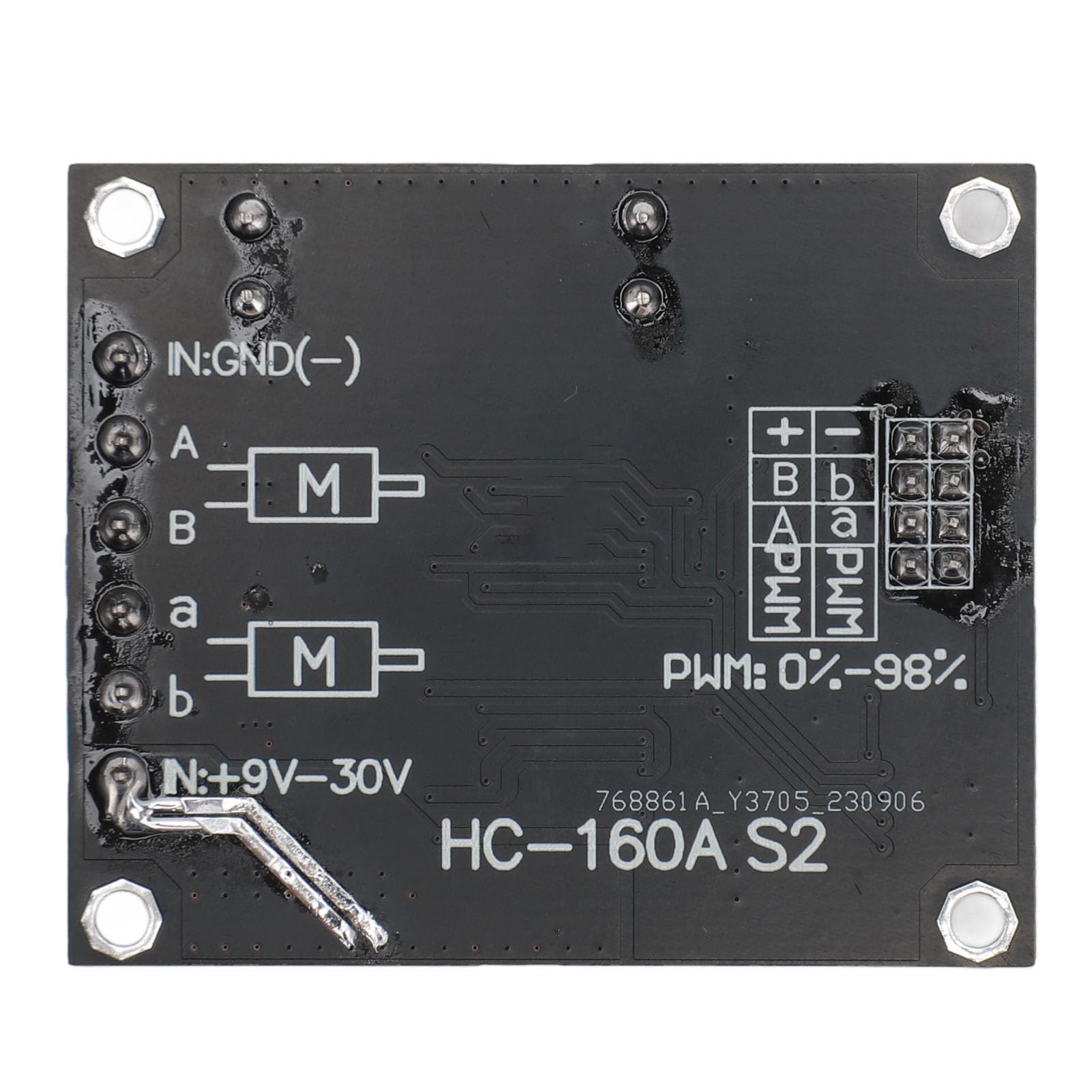 Driver Motore DC, Controller Motore a Ponte H a Doppio Canale DC 9V-30V 60A PWM Scheda Regolatore Motore Ad Alta Potenza Modulo di Controllo Motore Elettrico Industriale
