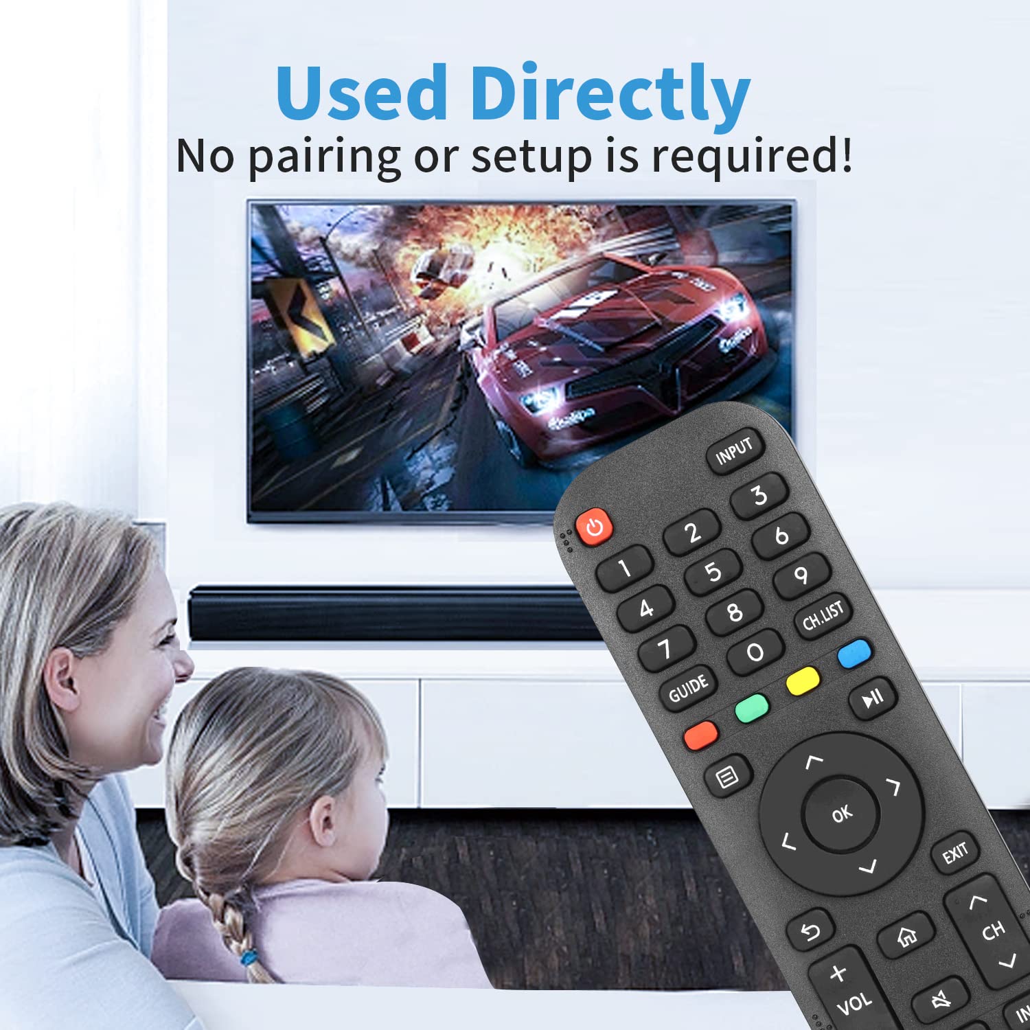 Télécommande Pour Hisense 50AE7000F Et 50AE7210F - Modèle EN2G30H - Neuf