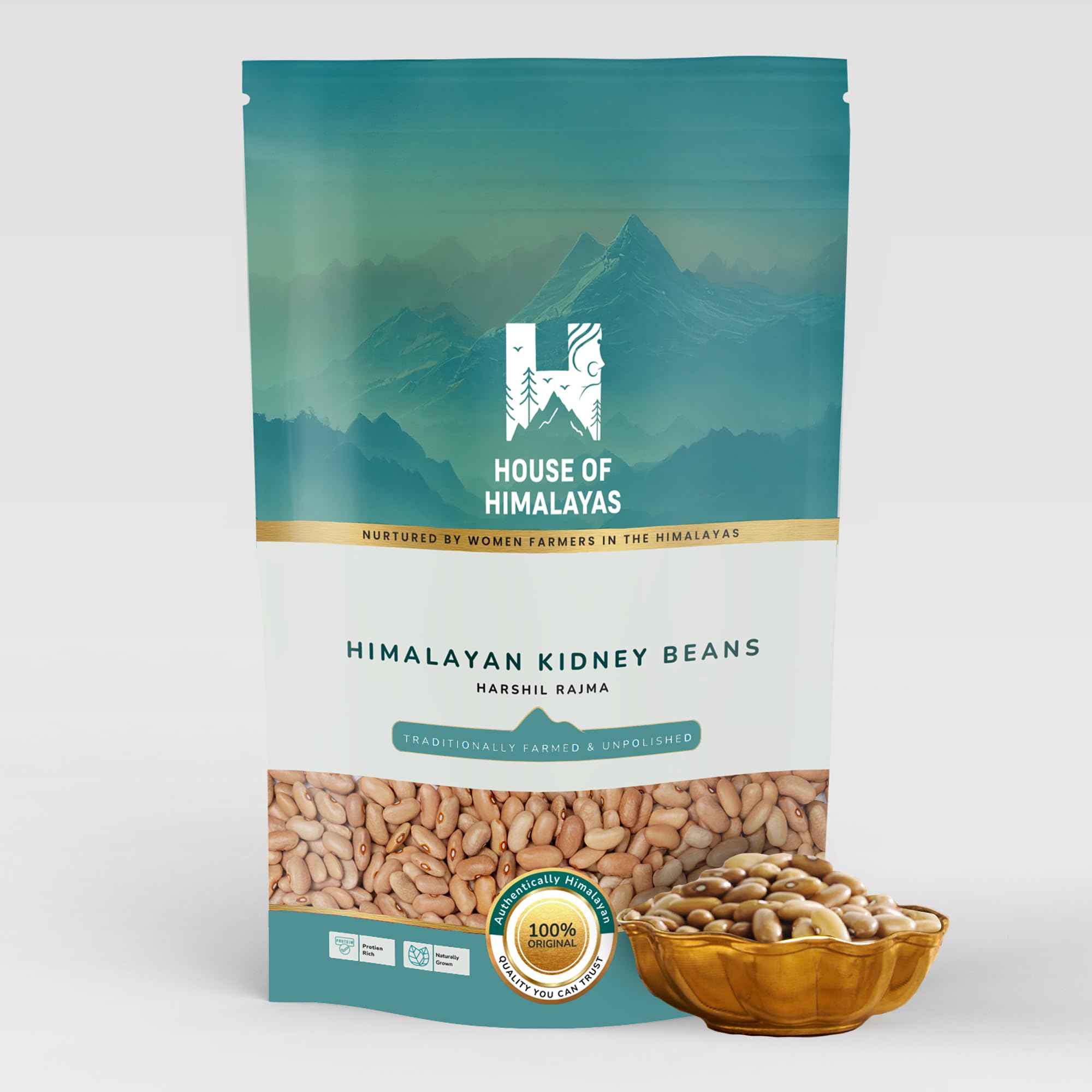 House of Himalayas Harshil Rajma, Authentic Off-White Kidney Beans from Uttarakhand, Quick-Cooking, Creamy Texture, Unpolished, Natural and Chemical-Free, 500g-image-14