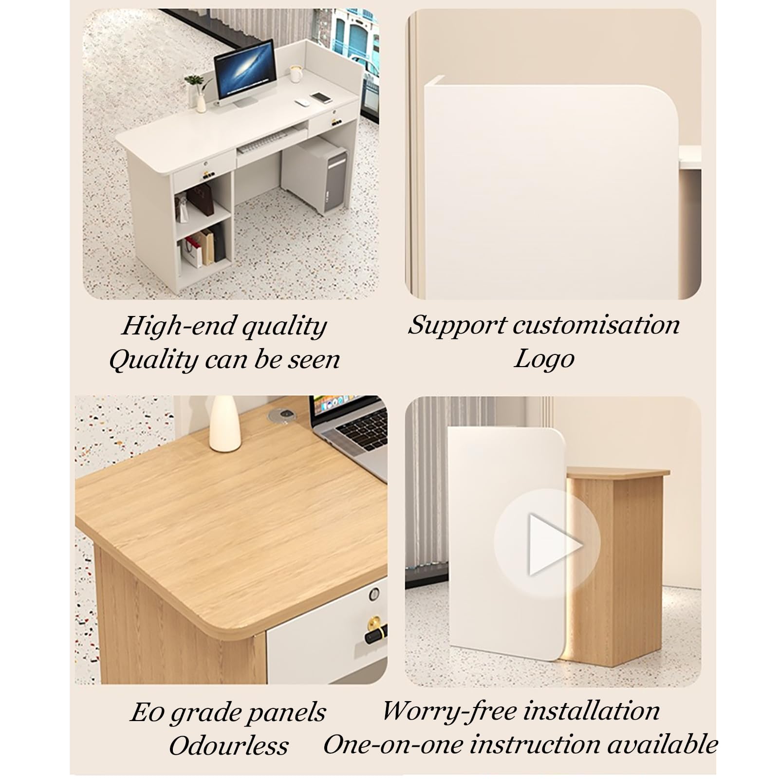 特注レセプションカウンター／レジカウンター 受付カウンター レセプションデスク エントランス受付 業務用