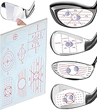 350 pcs Golf Impact Tape, 50 Sheets Swing Training Aid Impact Labels, Improve Golf Swing Accuracy and Distance, Strike Stickers for Iron, Wood & Fairway Clubs