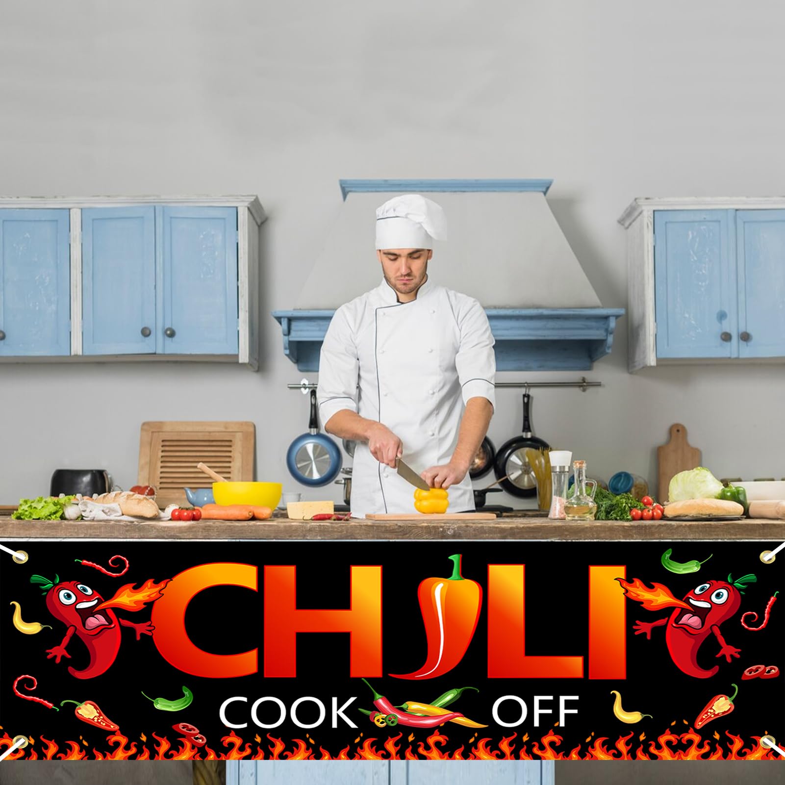 Chili Cook Off Banner Decorations - Cardboard Party Banner For Chili Festivals & Cooking Contests - View #13