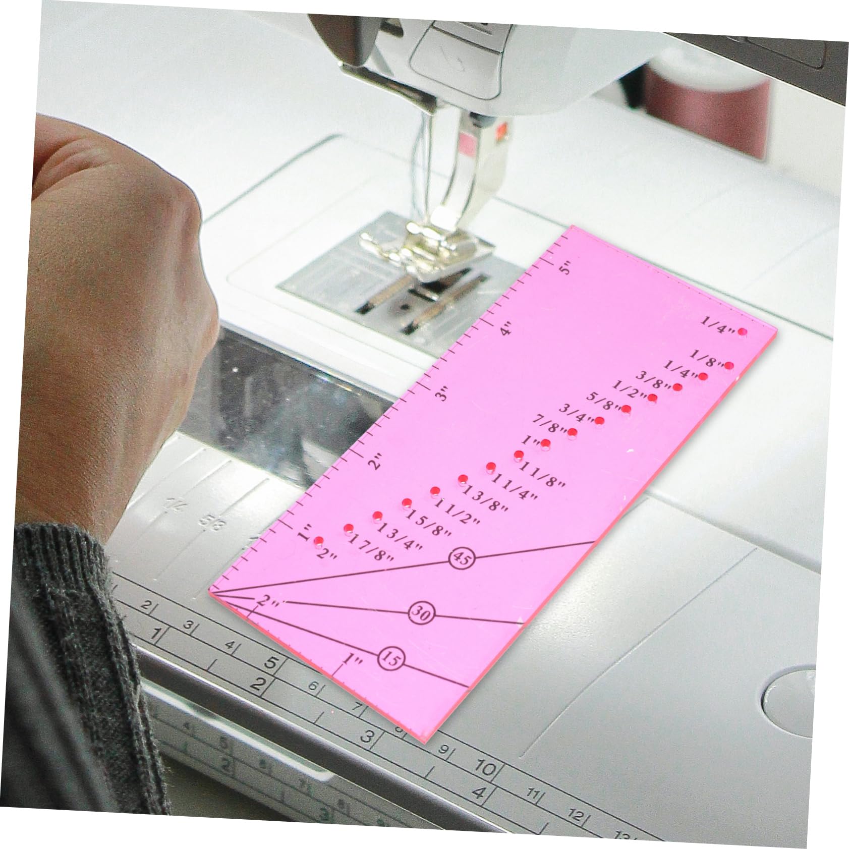 EXCEART 3sets Righello Per Quilting Righello Per Patchwork Accessorio Per Cucito Fai Da Te Con Guida Magnetica e Misura Del Giunto