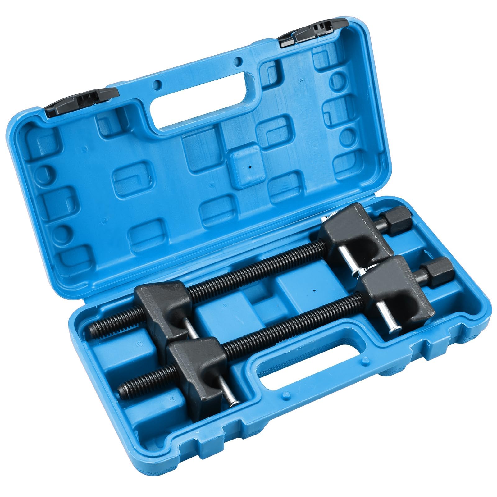 BOOMSTART 2 morsetti per compressore a molla elicoidale Macpherson per sospensioni di auto, camion, garage, strumento automobilistico (Blu)