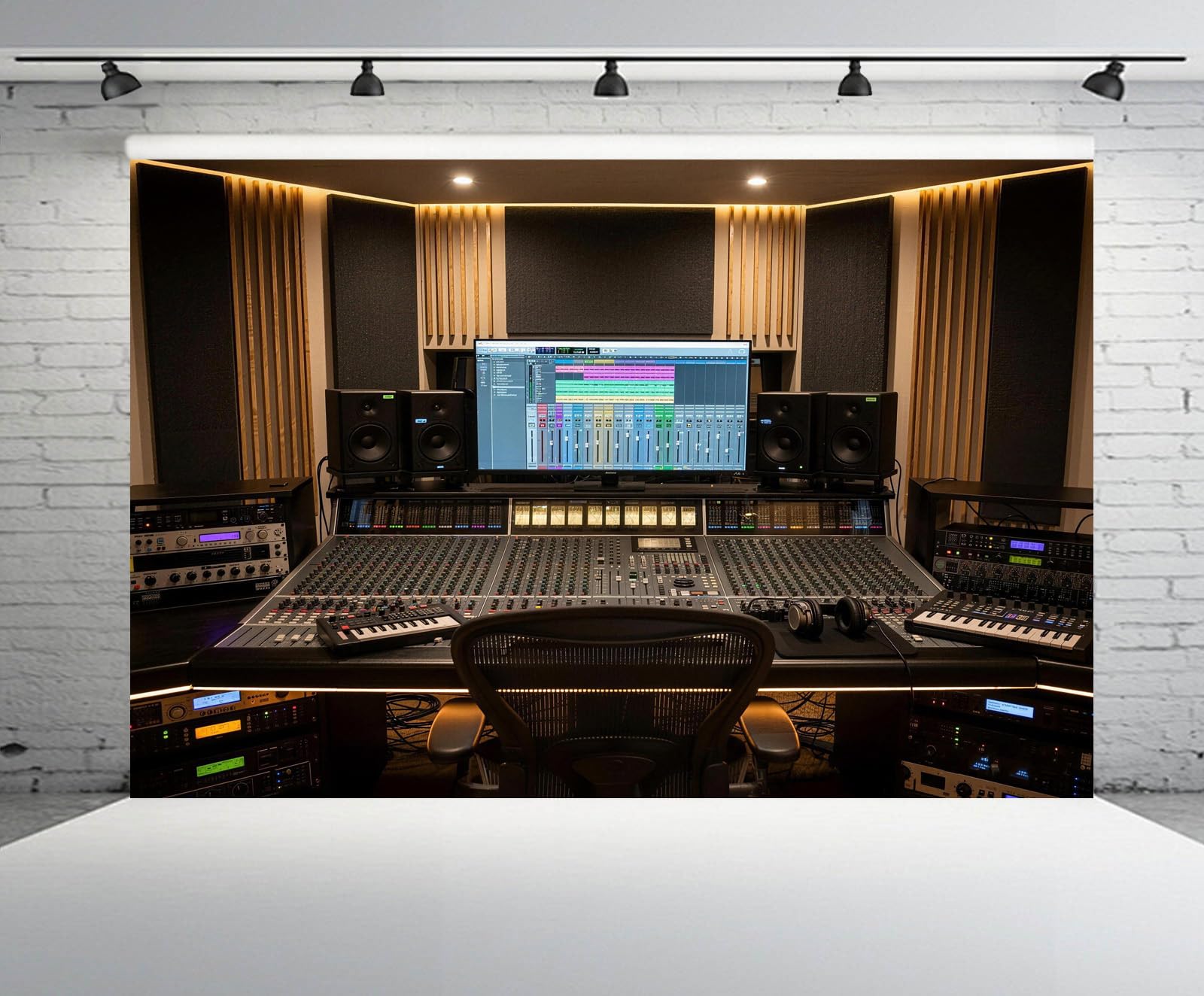 Amazon.com : CHNYWORK 9x6ft Recording Studio Backdrop Modern Mixer