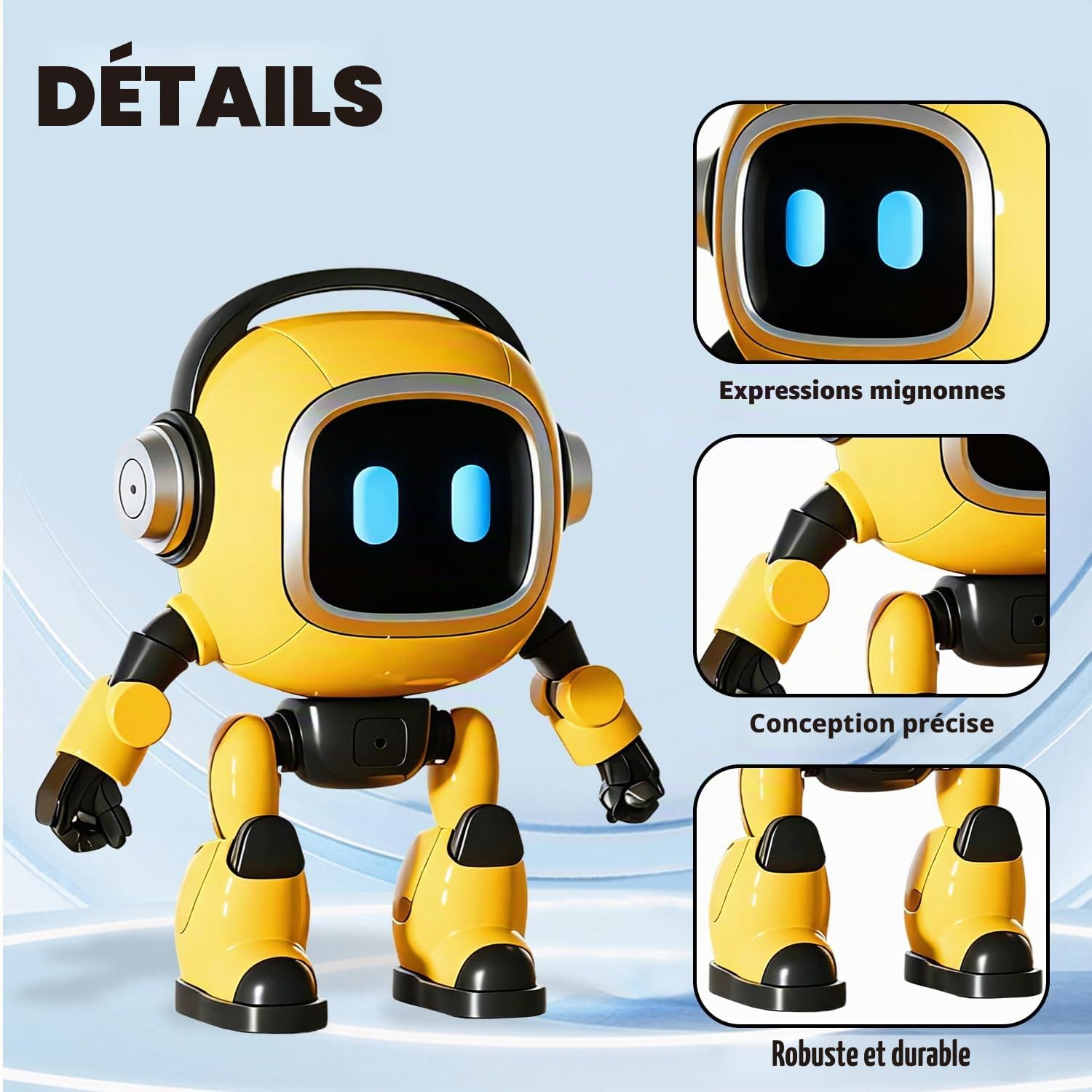 Robot Intelligence Artificielle, Robot Intelligent Alimenté par L IA, Robots Parlants Et Intelligents, Apprentissage Intelligent Interactif Et Éducatif, pour Fêtes d'anniversaire Famille