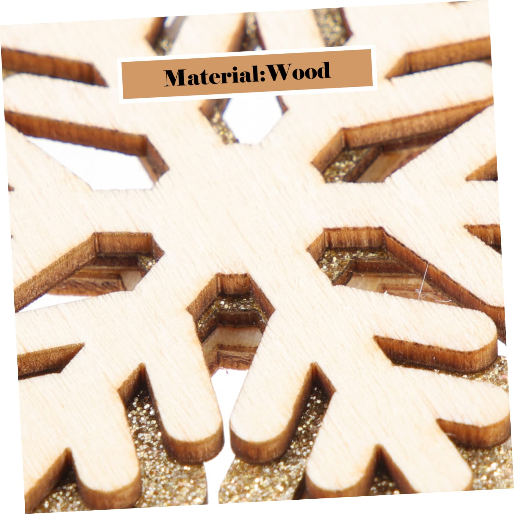 PRETYZOOM Lot De 4 Pendentifs Flocons De Neige Uniques pour Décorations De Noël À Suspendre pour Fêtes en Intérieur (6 Pièces X 4)