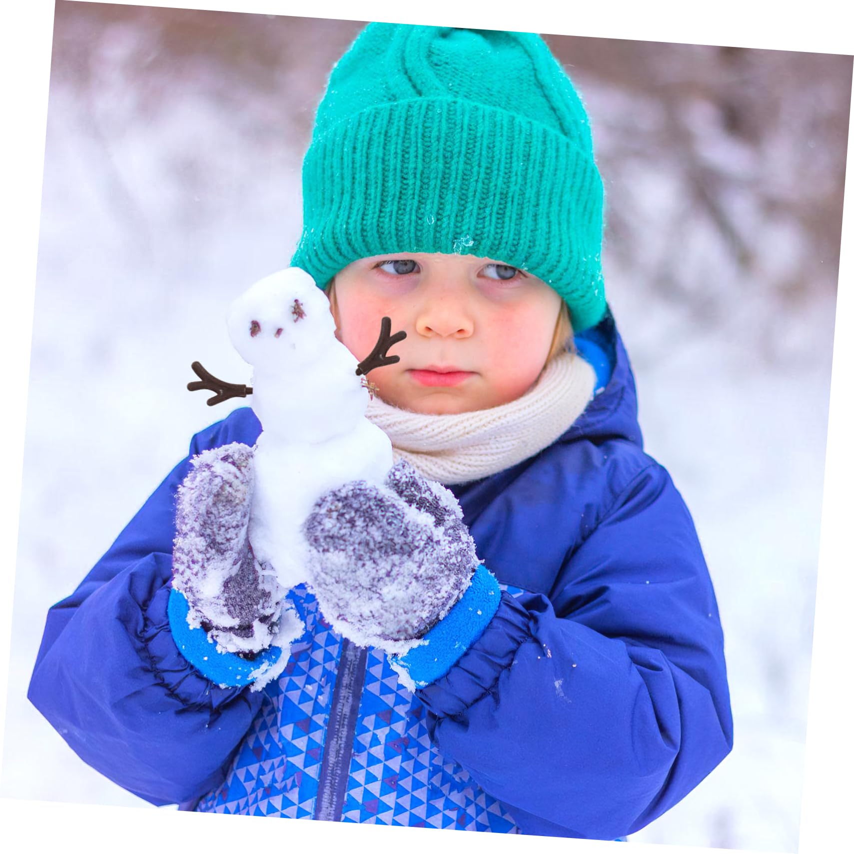 5 Set 100 di Pupazzo di Neve Kit di Accessori Decorativi per Pupazzo di Neve Mini Forniture Artigianali Natalizie per Realizzare 100 Pezzi * 5