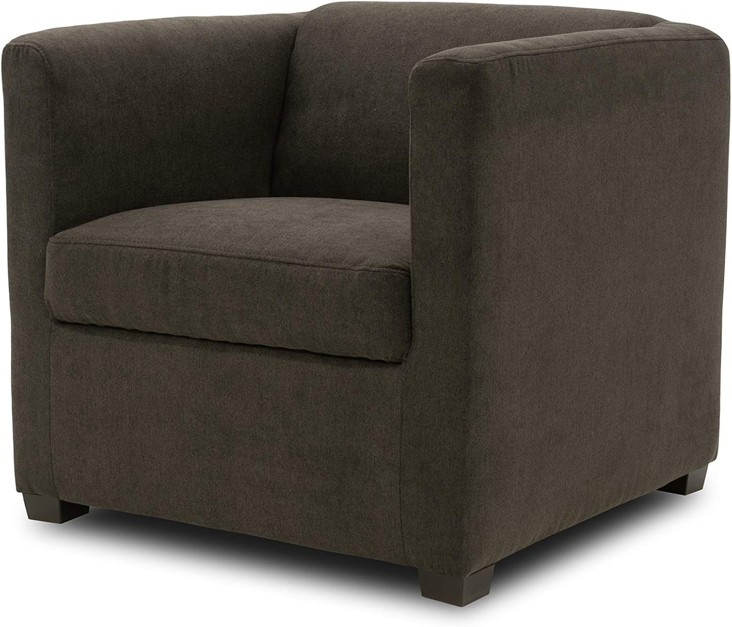 DOMO. collection Poltrona Bob FK, piccola poltrona retrò con braccioli e nucleo a molla, poltrona imbottita, poltrona da cocktail, poltrona lounge, 73 x 75 x 69 cm (larghezza x profondità x altezza),