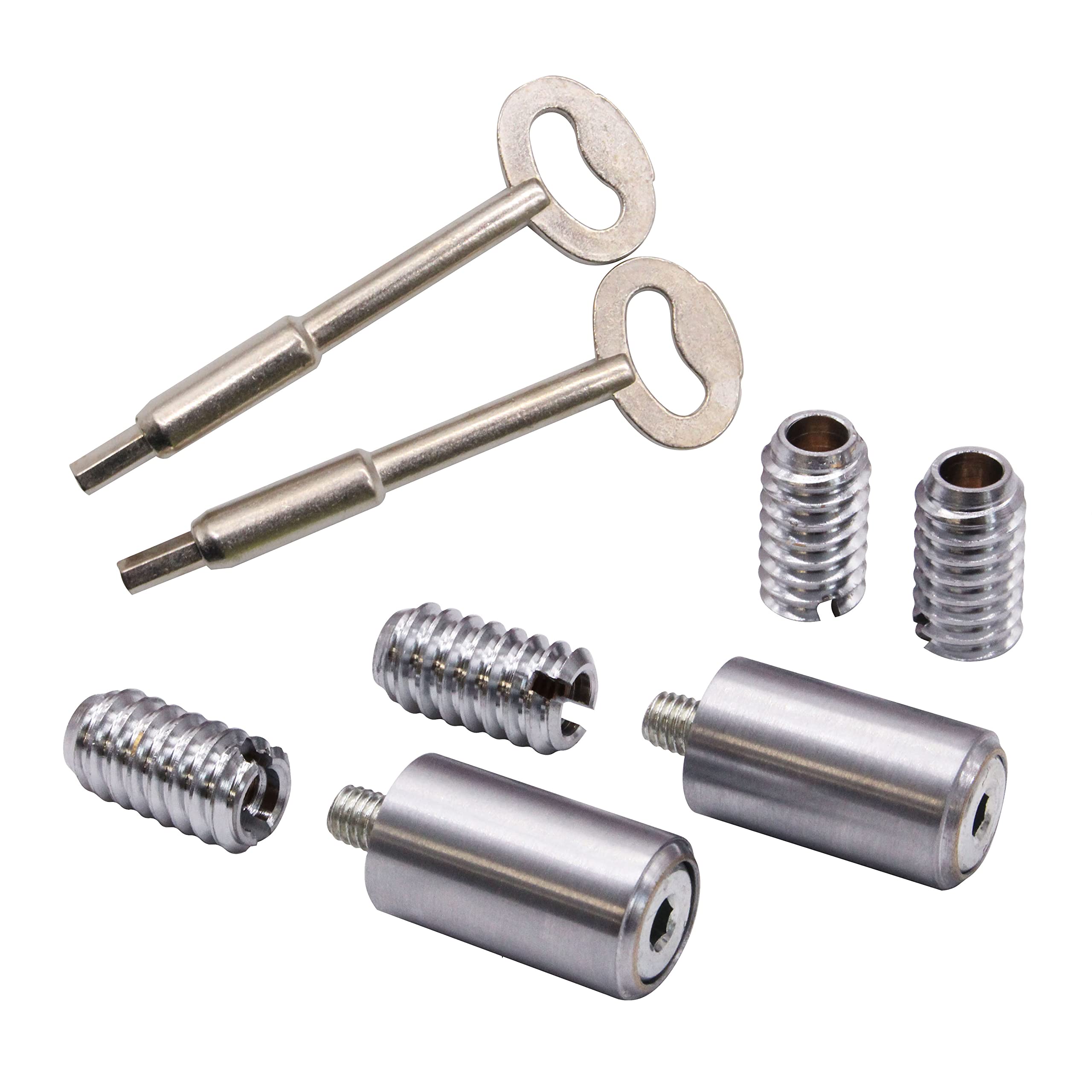 Eai Satin Chrome Sash Window Stop For Security And Ventilation | | Pack Of 2 Stops & 2 Keys…