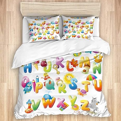 alphabet bedding twin