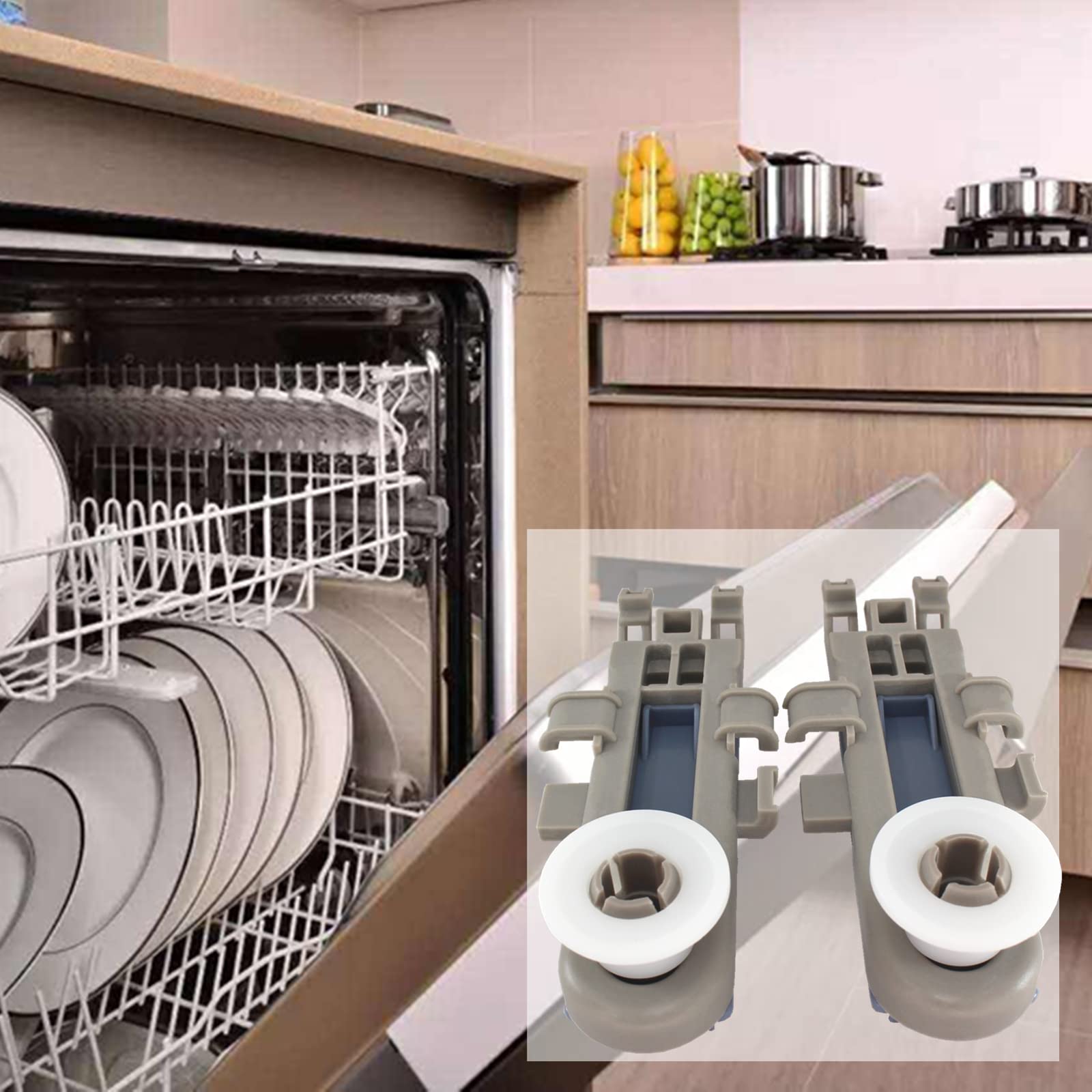 Whirlpool Dishwasher Top Rack Parts 4-Pack Whirlpool Dishwasher