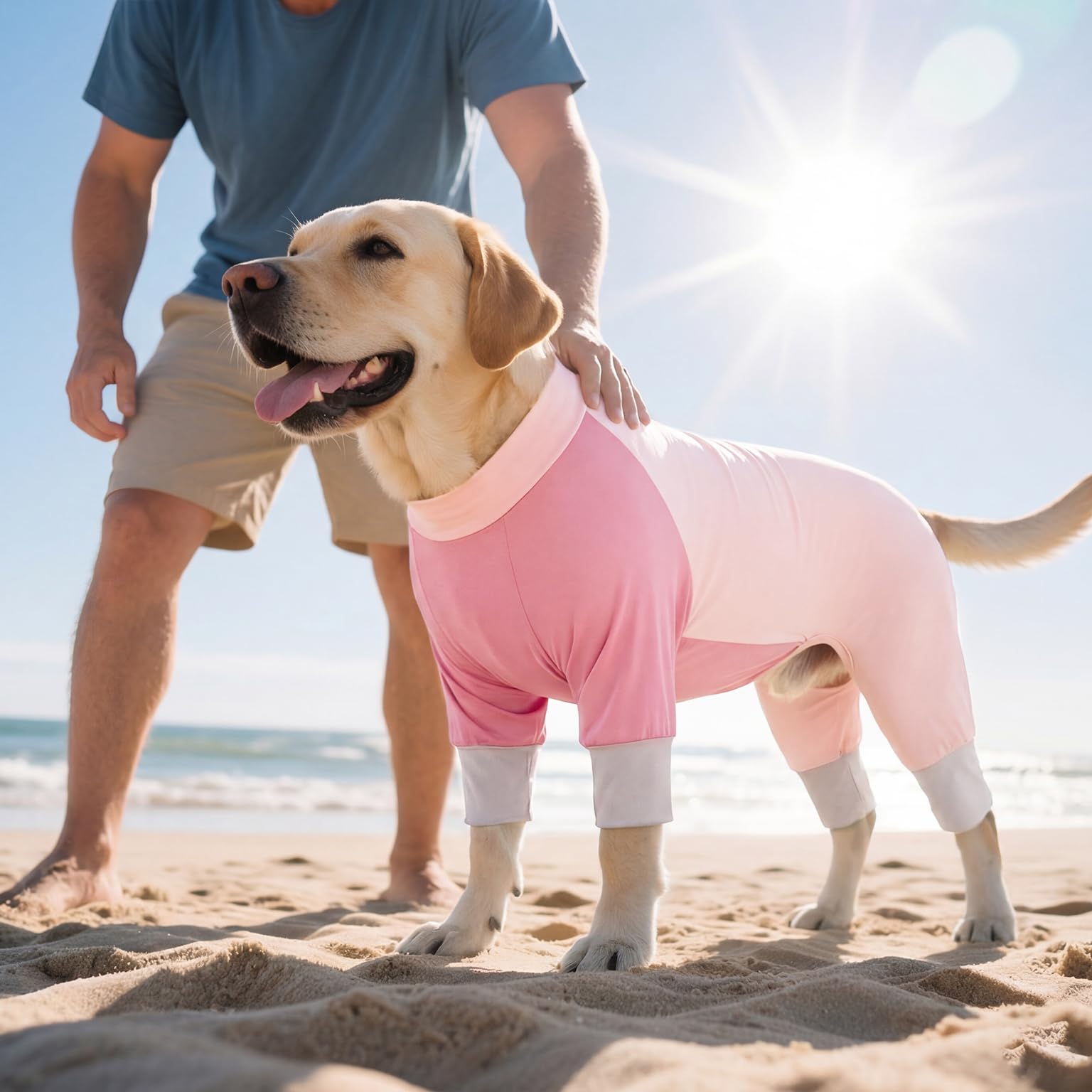 ROZKITCH Chemise rashguard pour chien, gilet de protection UV de qualité supérieure pour chiens, coupe ajustée, chemise d'été rafraîchissante pour chiens actifs, confort tout au long de la journée