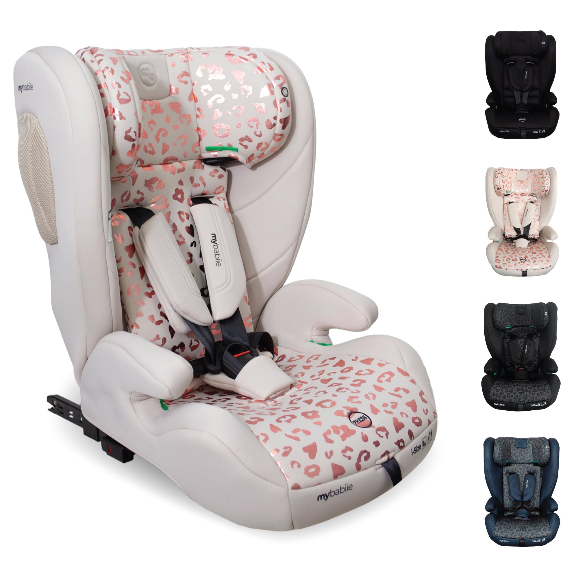 My Babiie MBCS75 Toddler to Booster R129 Child Car Seat - ISOFIX with Top Tether, Harness, 76-150cm (Approx. 9-36kg, 15 Months - 12 Years), i-Size, Group 1/2/3, Adjustable, Forward Facing - Black — view 11