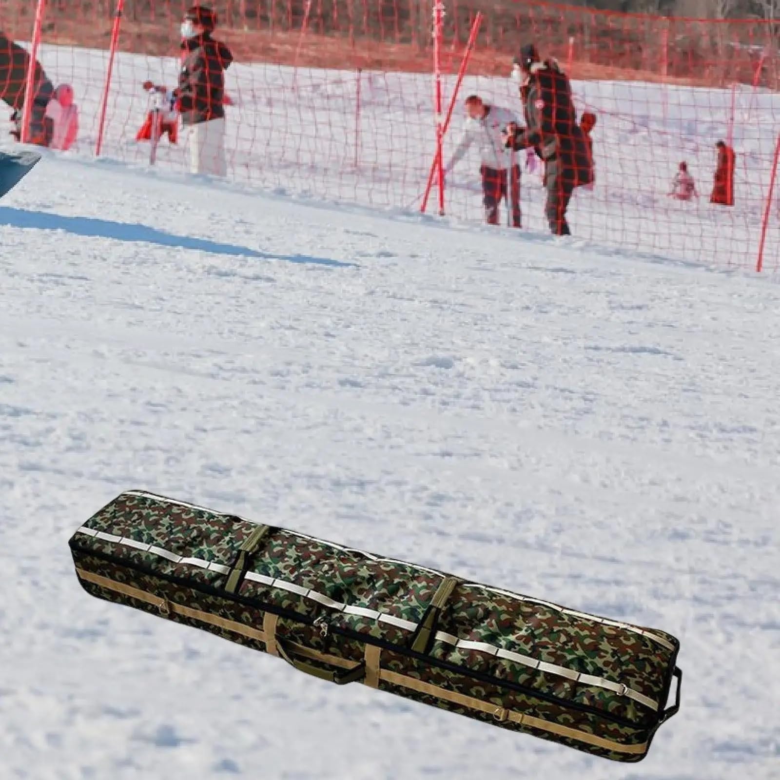 Skischuhtasche mit Helmfach Snowboardtasche mit Rollen, Skitasche mit Rollen für Flugreisen, Tragetasche für Reisen Schlittschuhtasche