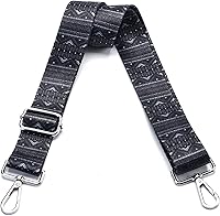 Vista 92 de Correa de Bolso Ancha Correa de Hombro Ajustable Correa de Repuesto Cruzada Correa de Bolso de Hardware Plateado