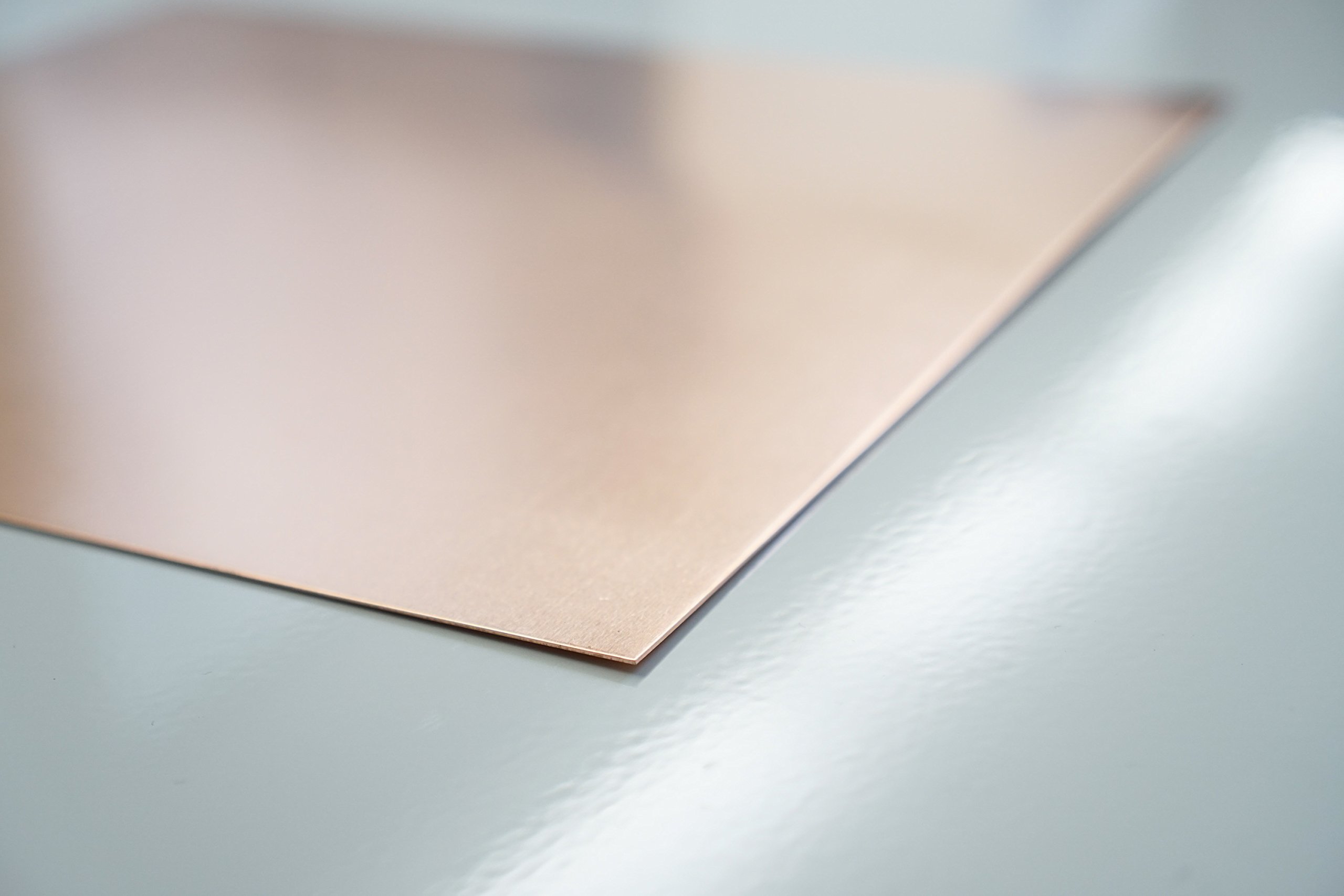 Bestell dein Blech Tôle Métal Cuivre 0,6 mm Solide – Qualité selon DIN EN 1172 (mi-dur) Découpe sur mesure, 40 x 50 cm, 1