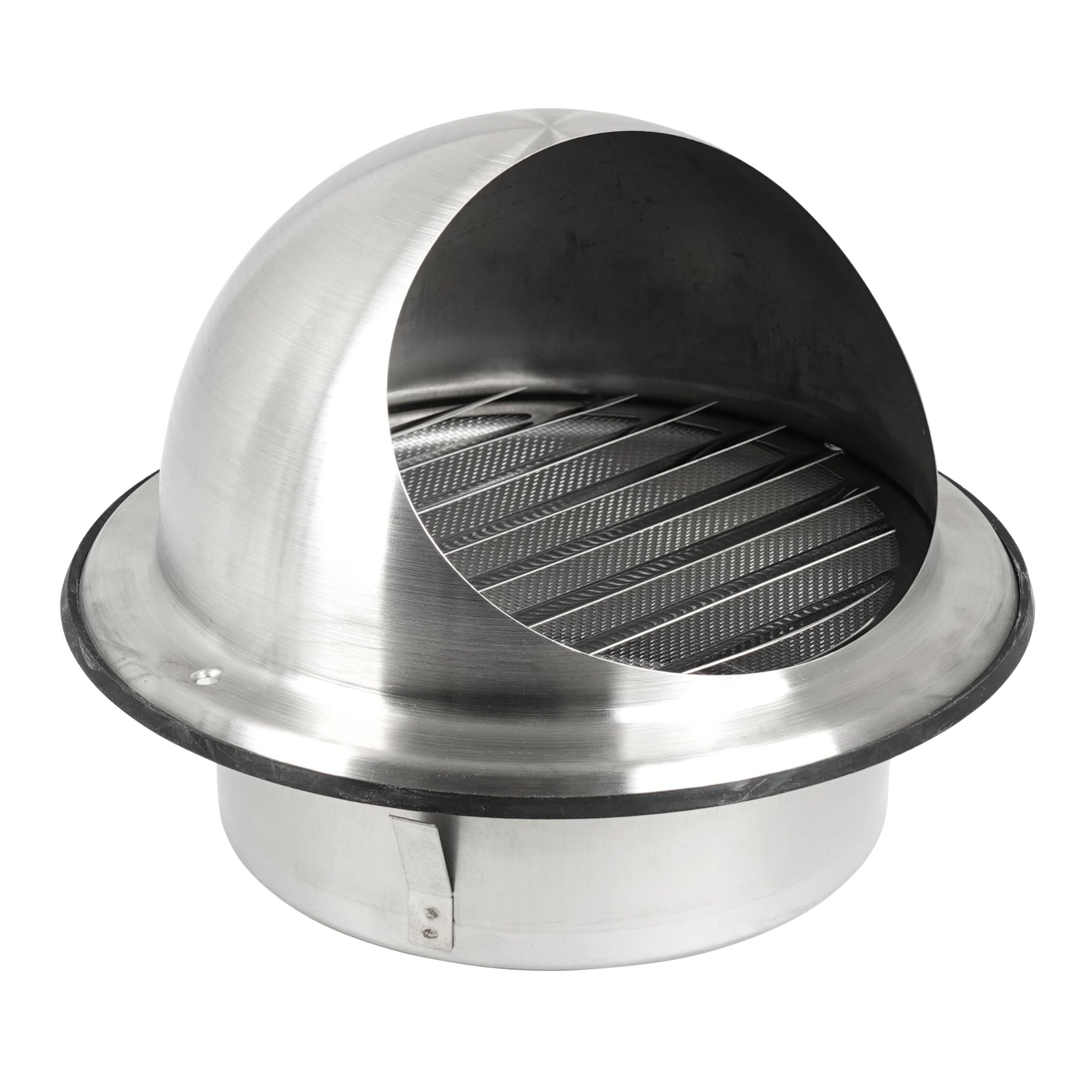 SYSTERM Lüftungsgitter Edelstahl Wandlüftungsabdeckung Außengitter Entlüftungsabdeckung Ablufthaube Kugelhaube Abluft Zulufthaube Schutzgitter, Insektenschutz (200mm)