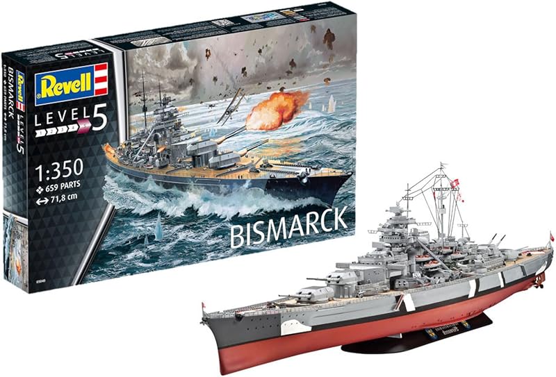 Revell Alemania 05040 Acorazado Bismarck Maqueta