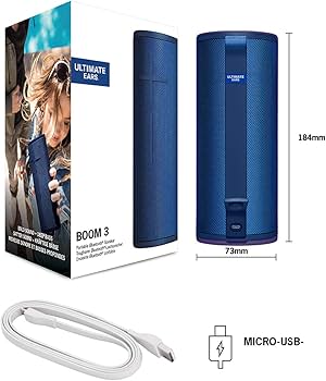 ULTIMATE EARS BOOM 3　充電スタンド付き Caixa de Som Bluetooth Ultimate Ears BOOM 3 Portátil e À Prova D