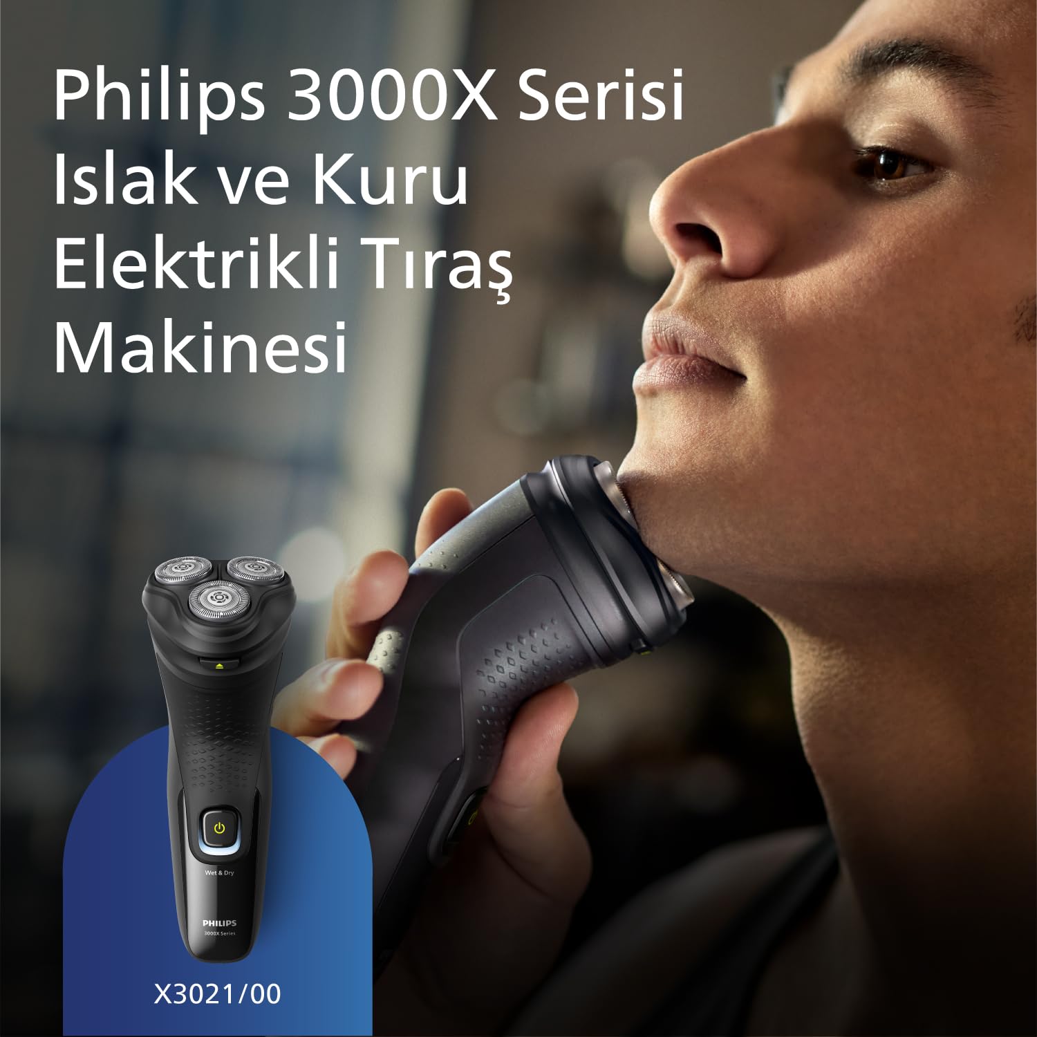 PHILIPS X3021/00 Maquina De Afeitar Recargable Negro