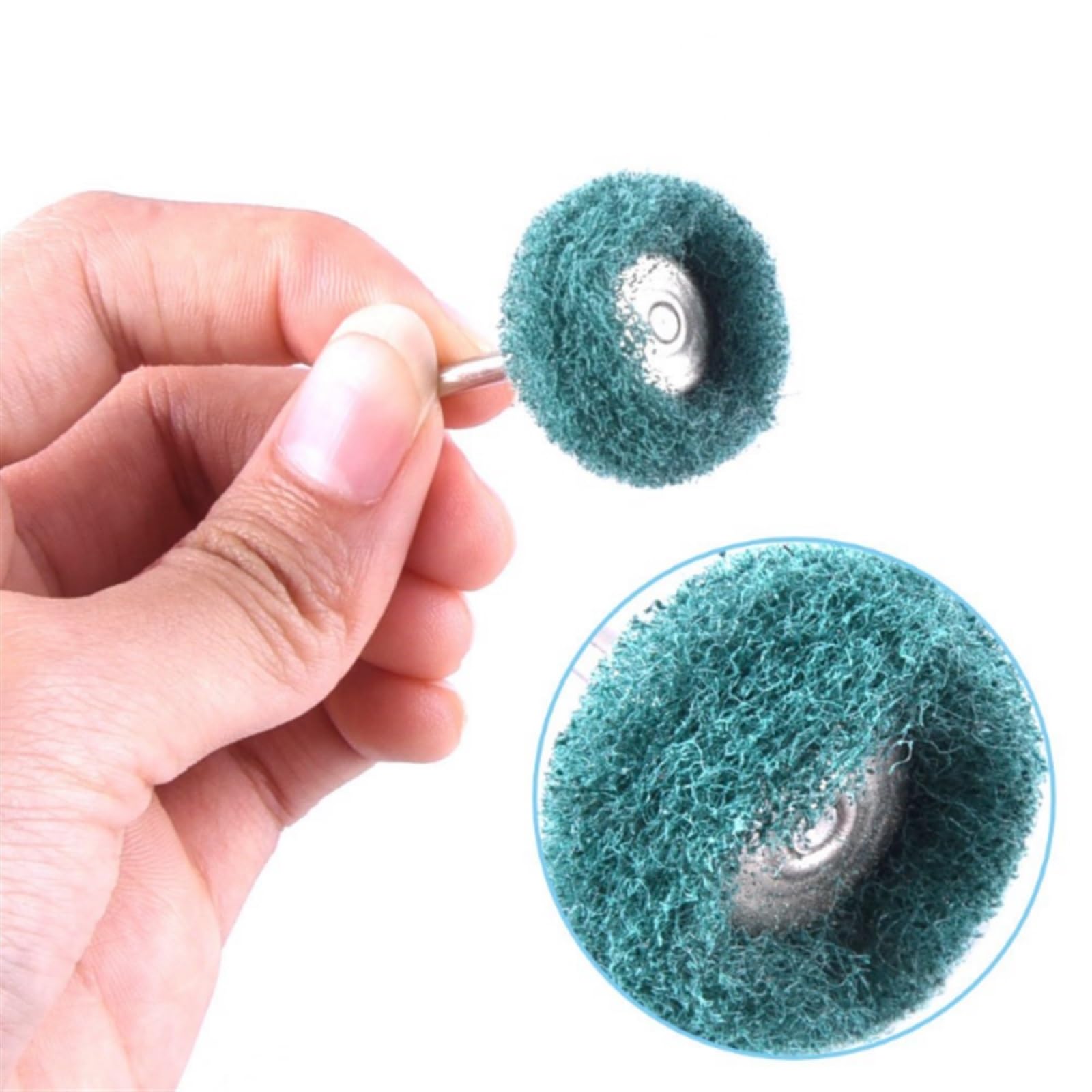 Tarcze Listkowe, Tarcze Polerskie Nylonowa Mini Wiertarka Szczotka Ścierna 2,35 Mm Trzpień Polerowanie Tarcza Polerska Środek Do Usuwania Rdzy/40Pcs