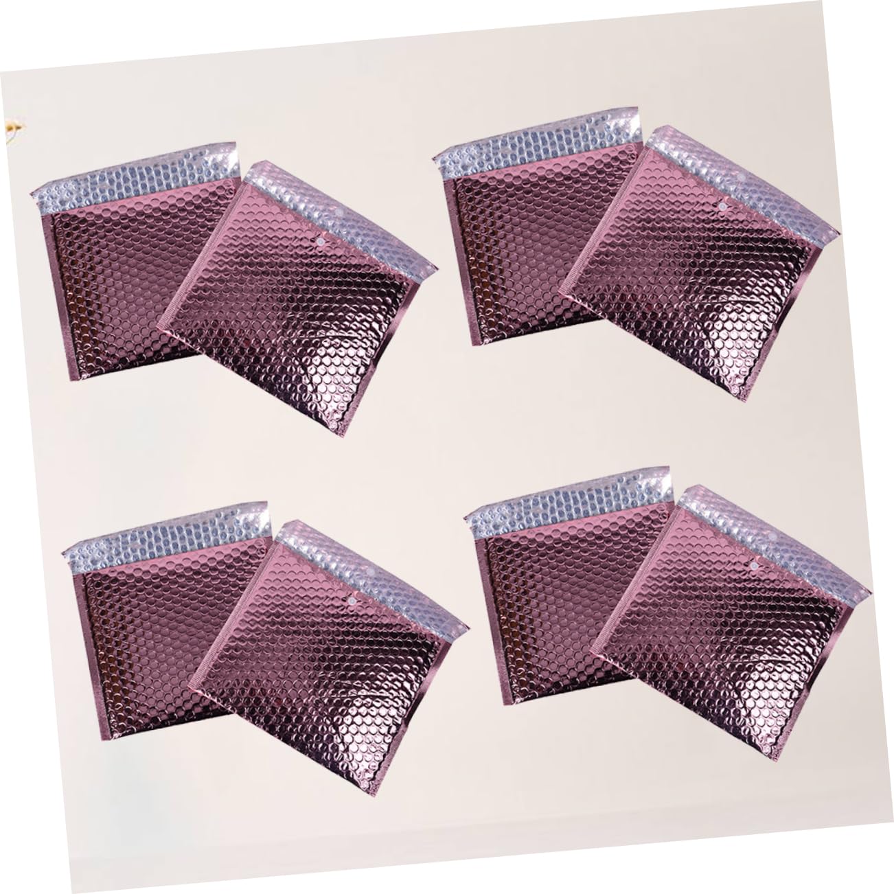 SEWACC Pouches for Shipping 25pcs Rose Gold Envelope Lightweight Strong Logistics Express Bag