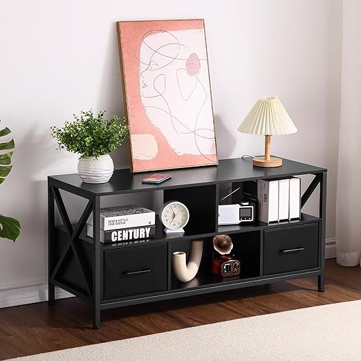 Amazon.com: JoanKaren TV Stand for Bedroom, TV Console Cabinet for 50" TV, Media Console Table ...