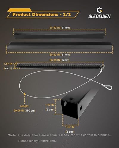 Vista 48 de Gledewen Kit de reemplazo de rodillos de asistencia de elevación de remolque, compatible con kit de asistencia de elevación de portón trasero