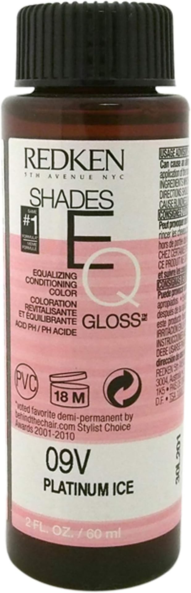Shades EQ Color Gloss 09V - Platinum Ice For Women 2 oz Hair Color