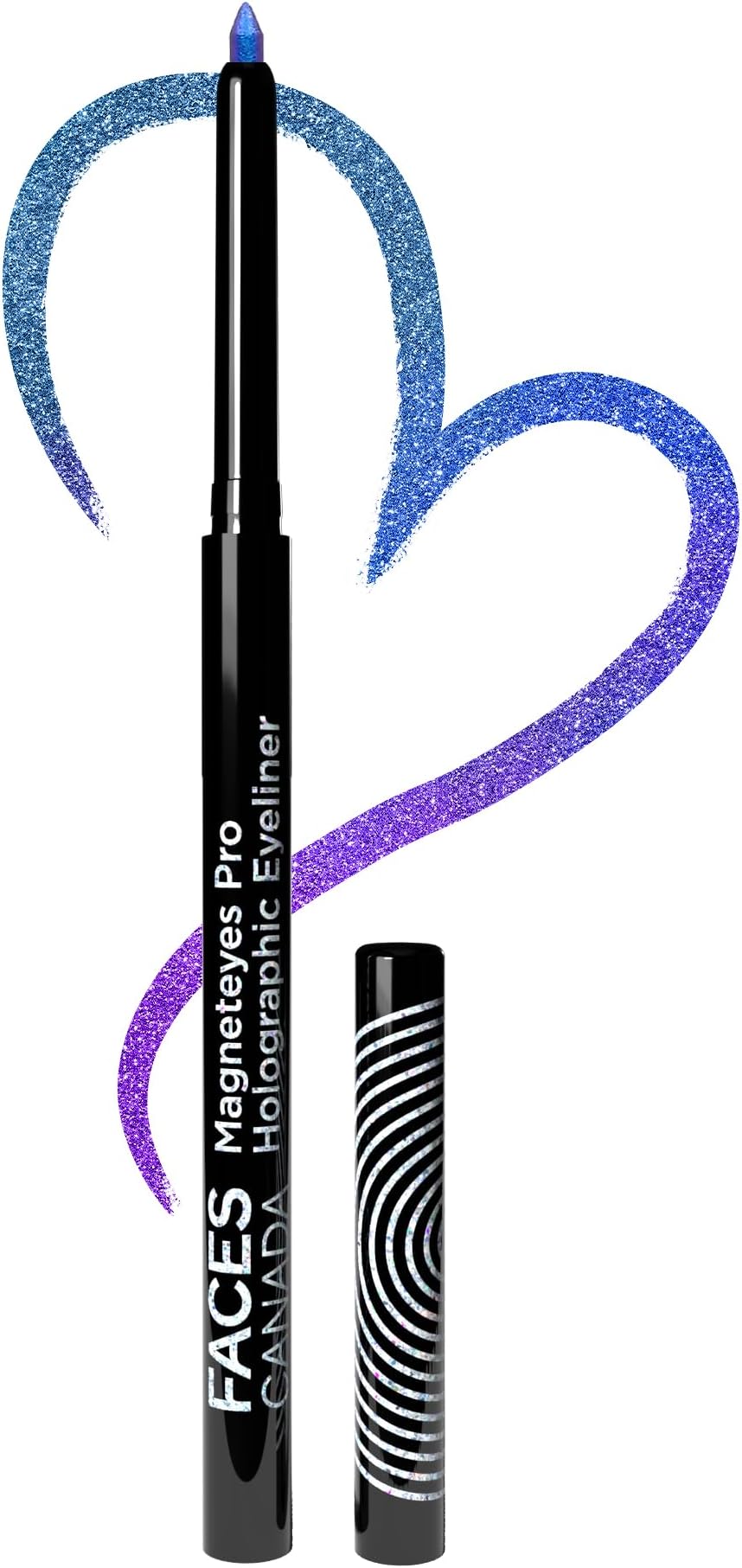 FACES CANADA Magneteyes Pro Holographic Eyeliner - Purple Rain 03, 0.25g | Multichrome/Duochrome Eyeliner | Metallic & Shimmer Finish | Longlasting | Waterproof & Smudgeproof